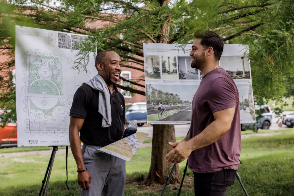 A groundbreaking event for Peace Park in the College Hill neighborhood was held, before construction on the renovated park begins.