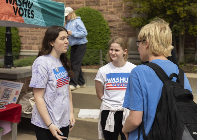 Gephardt, university partners host WashU’s first Municipal Election polling place