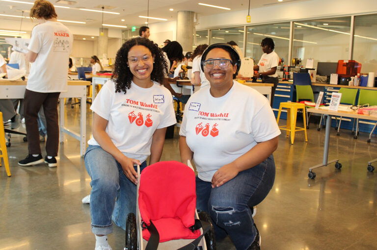 Made with care: McKelvey Engineering students lead toddler wheelchair building event