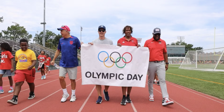 Olympians spend time with next generation during World Olympic and Paralympic Day at WashU